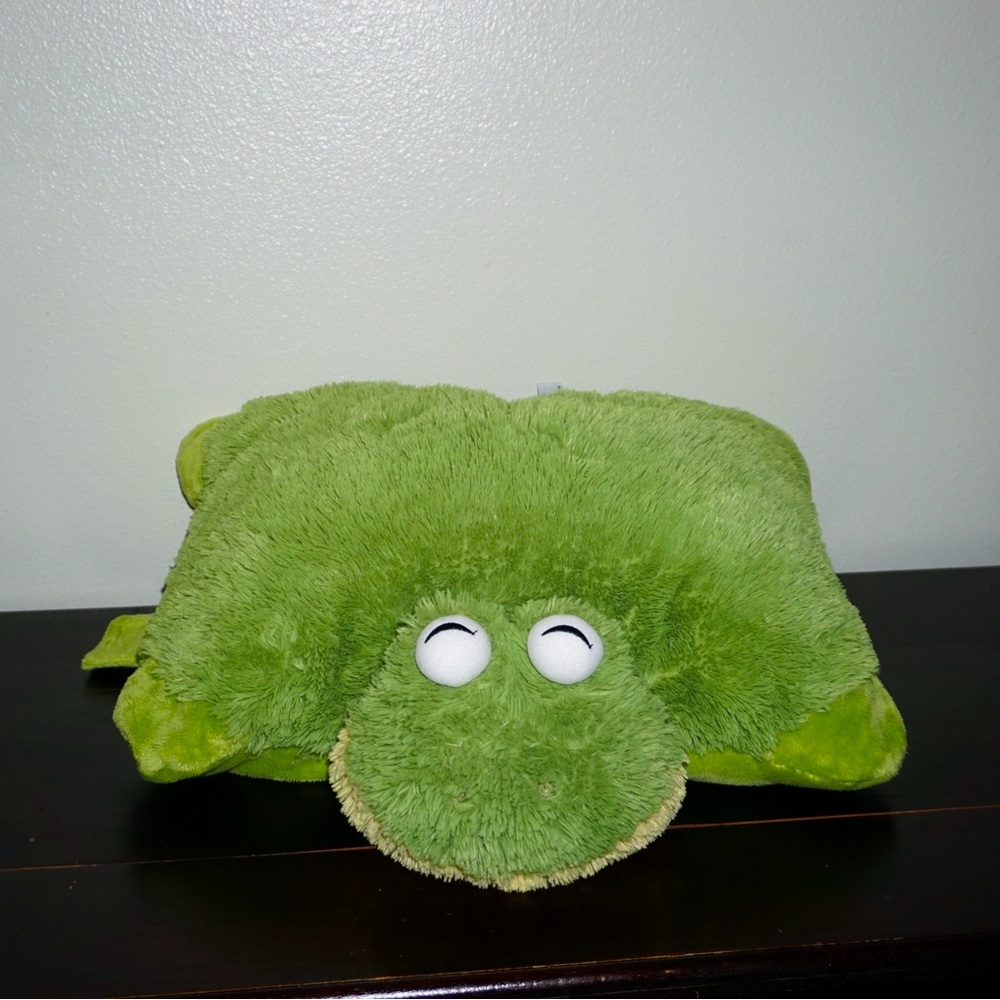 Cozy Vintage Friendly Frog Pillow Pet